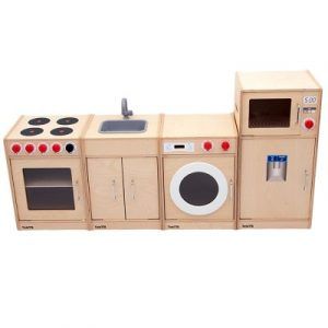 cocina modulos independientes madera para niños tickit