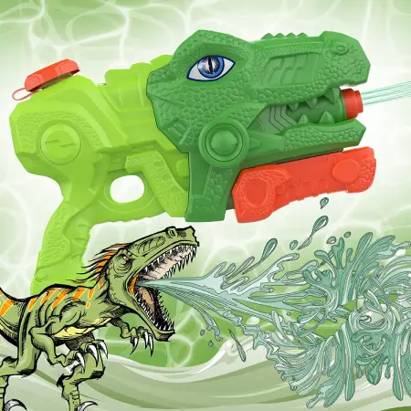 pistola agua niños dinosaurio